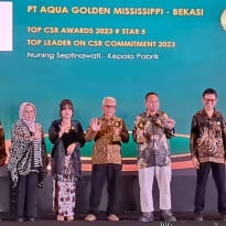 Sembilan Pabrik Danone-Aqua Raih Top CSR Awards 2023